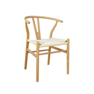 Silla WISH, madera de haya, natural, fibra trenzada