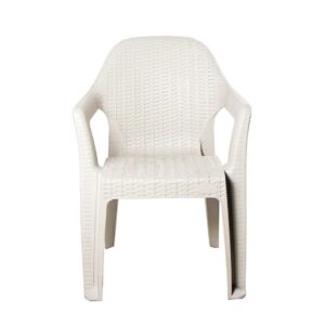 Sillón CIES, apilable, polipropileno blanco