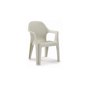 Sillón CIES, apilable, polipropileno capuccino