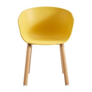 Sillón DANTE NEW (SU), metal, polipropileno amarillo