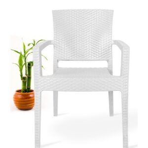 Sillón LIDO, apilable, polipropileno blanco