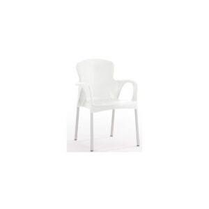 Sillón SENA, apilable, polipropileno blanco*